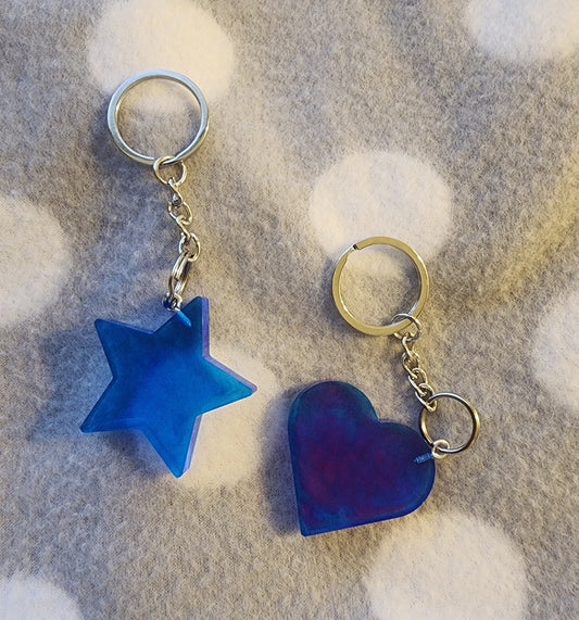 Heart/Star keychains