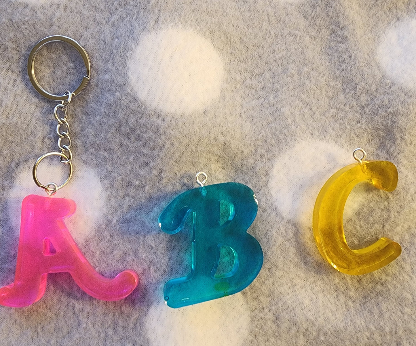 Letter keychains