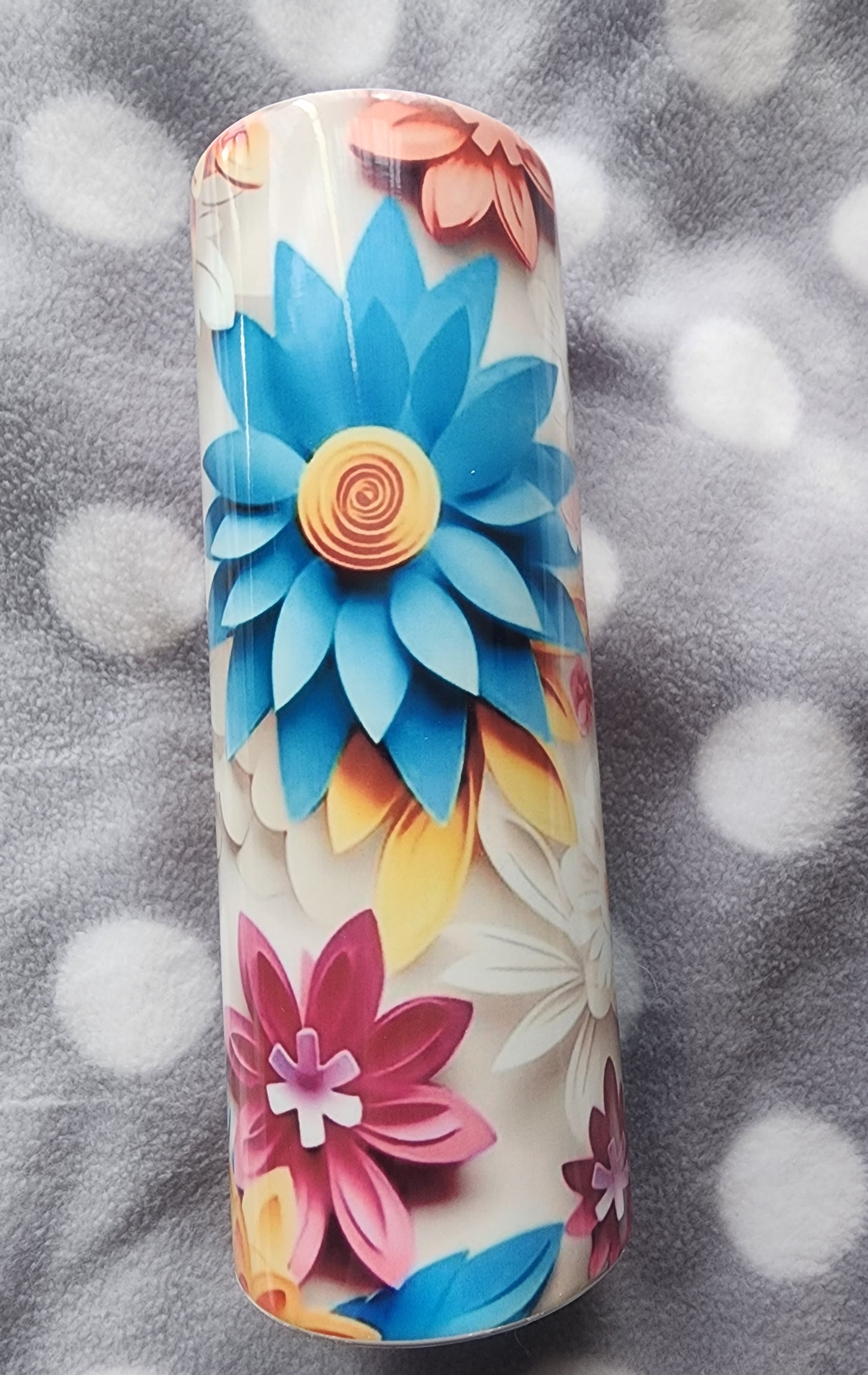 Blue Flower Tumbler