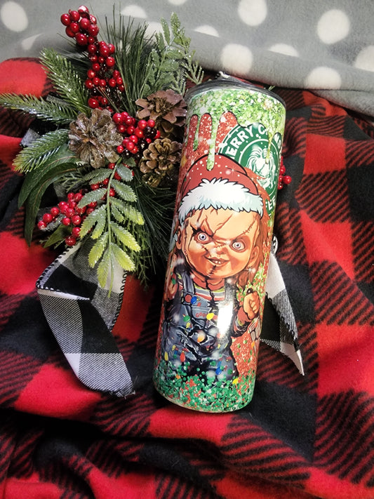 Christmas Chucky Tumbler.