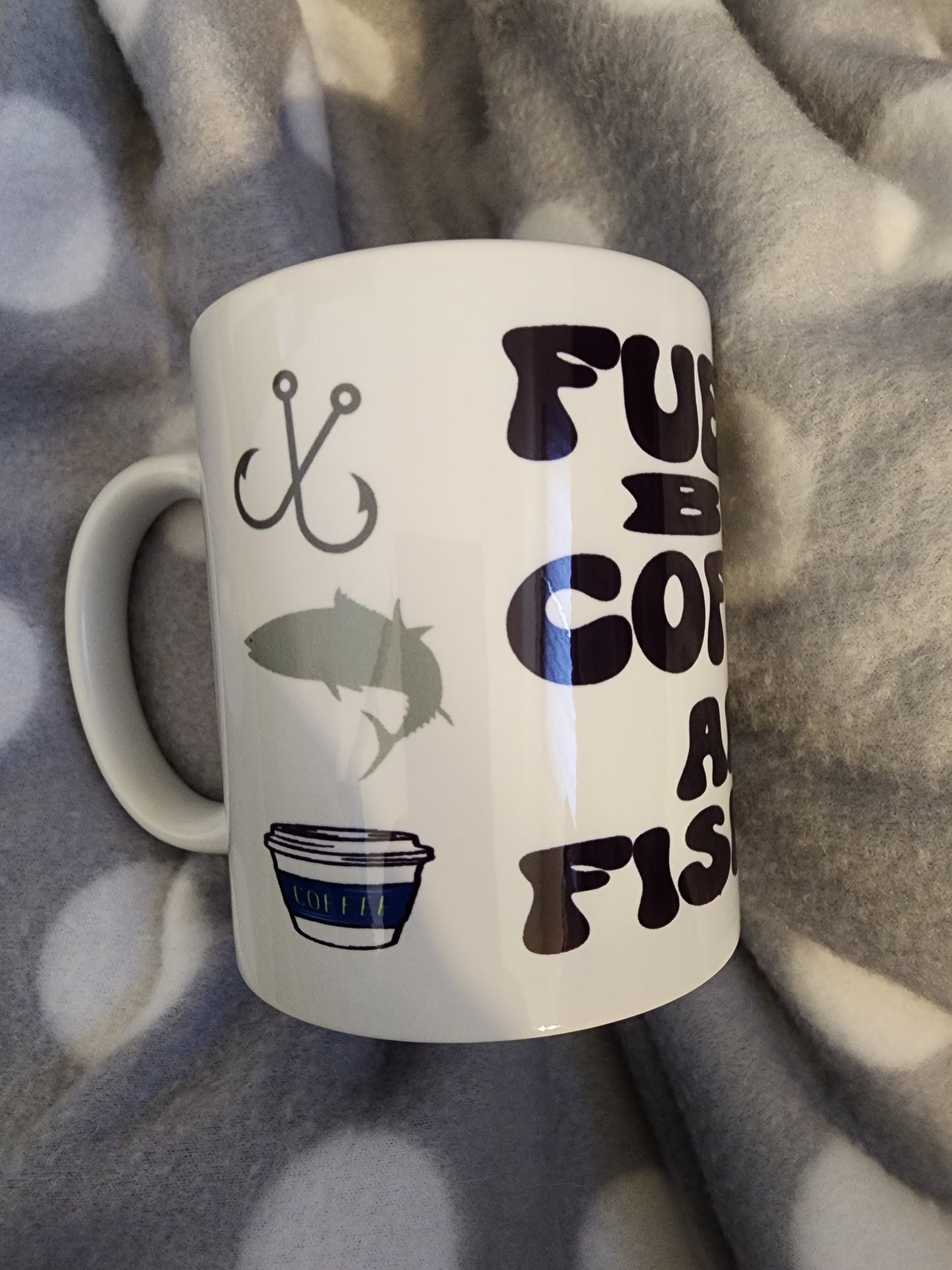 Fueled by coffee and Fishing. (SET OF 2)