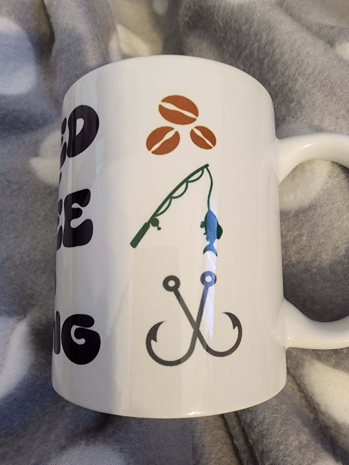 Fueled by coffee and Fishing. (SET OF 2)